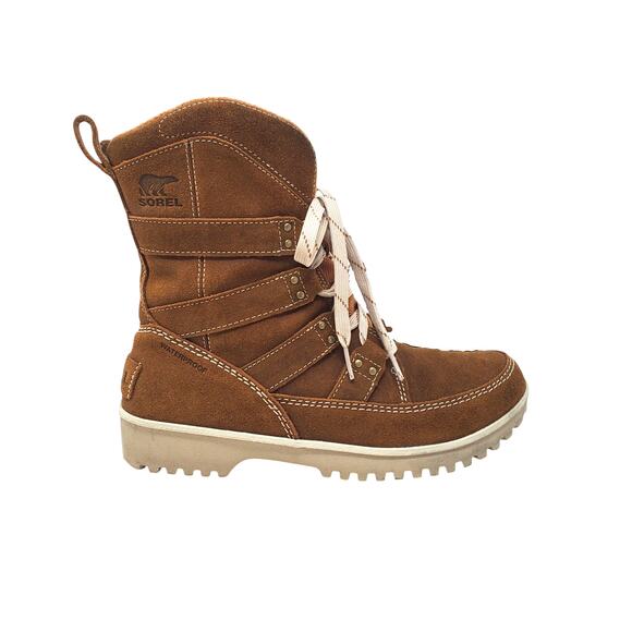 Sorel Meadow Lace Snow Chukka Boots Suede Leather Tan NL2208 286 Size US 9 - Picture 1 of 9